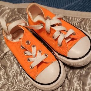 Orange childrens converse